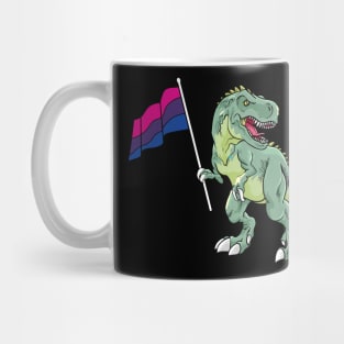 Funny Dinosaur Flag Bisexual Pride LGBT Gift Mug